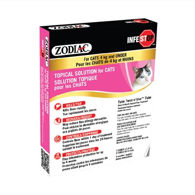 Zodiac Infestop Flea Adulticide for Cats under 4kg