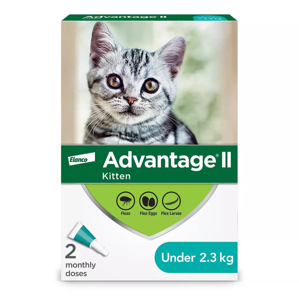Advantage II Kitten Once-A-Month Topical Flea Treatment - Under 2.3 kg