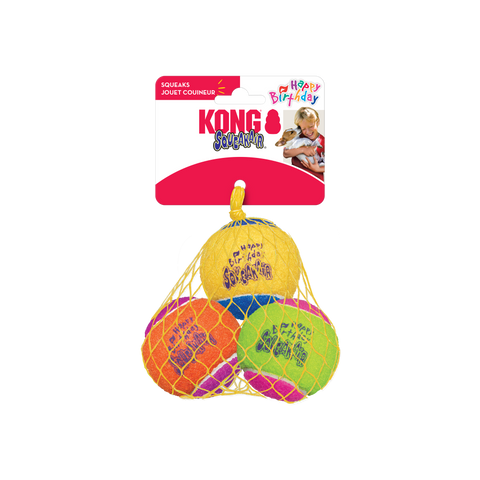 Kong Birthday Air Squeaker Ball 3pk