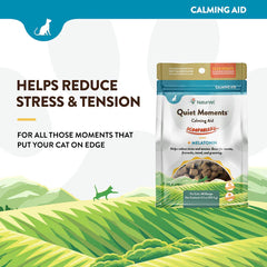 Naturvet Scoopables Quiet Moments Calming Aid + Melatonin Supplement for Cats 45 Scoops