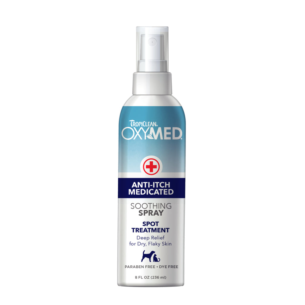 Tropiclean OxyMed Anti-Itch Medicated Soothing Spray for Pets 8oz