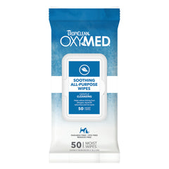 Tropiclean Oxymed Soothing All Purpose Pet Wipes 50ct