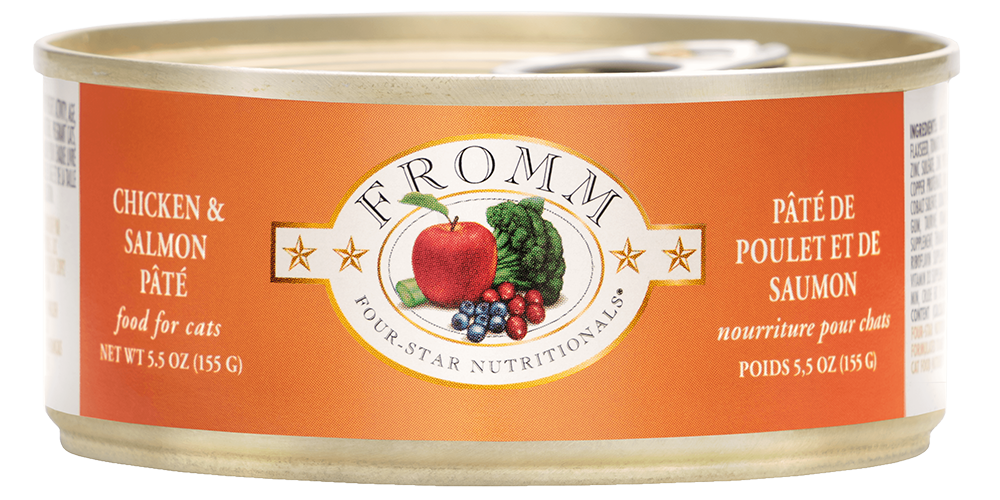 Fromm Feline Four Star Chicken & Salmon Pate Wet Cat Food 5.5oz
