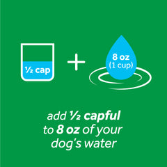 Tropiclean Fresh Breath Dental Health Solution Plus Hip and Joint for Dogs 16oz