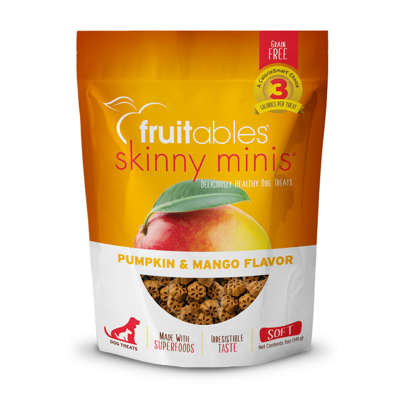 Fruitables Skinny Minis Pumpkin & Mango Flavor Dog Treats 5oz
