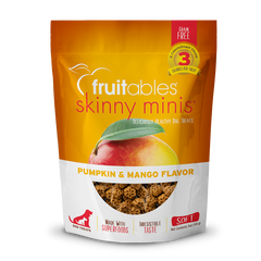 Fruitables Skinny Minis Pumpkin & Mango Flavor Dog Treats 5oz