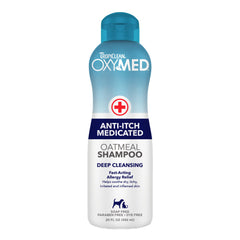 Tropiclean Oxmed Anti-itch Medicated Oatmeal Shampoo for Pets 20oz