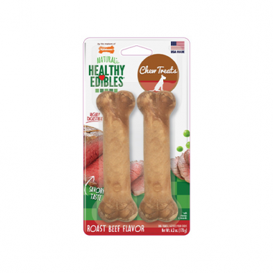 Nylabone Healthy Edibles Roast Beef 2 Pack