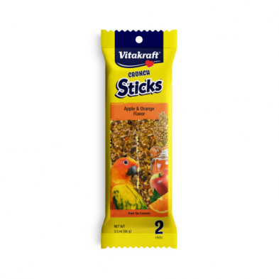 Vitakraft Crunch Sticks Apple & Orange Flavor Treat for Conures 3.5oz