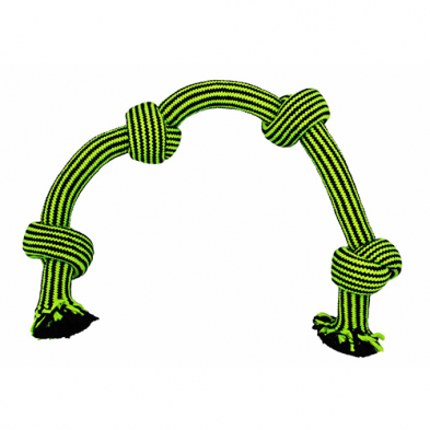 Jolly Pet Knot -n-Chew 4-Knot Green & Black M
