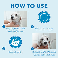 Tropiclean Oxmed Anti-itch Medicated Oatmeal Shampoo for Pets 20oz