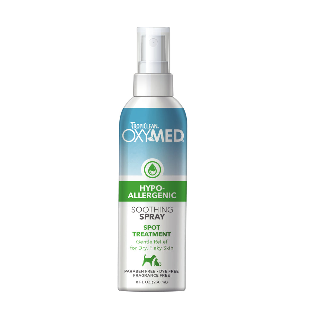 Tropiclean Oxymed Hypo Allergenic Soothing Spray for Pets 8oz