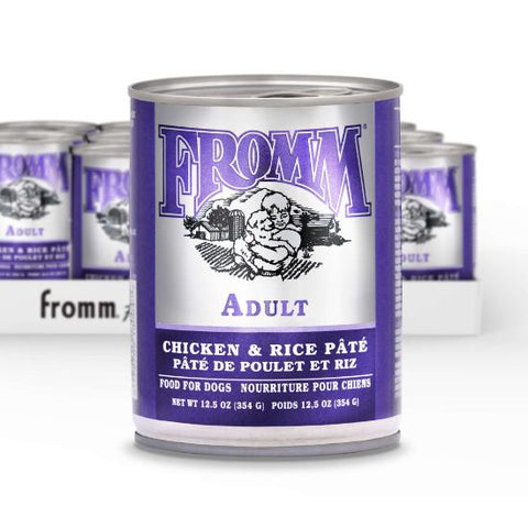Fromm Classic Chicken & Rice Pate Wet Dog Food 12.5oz