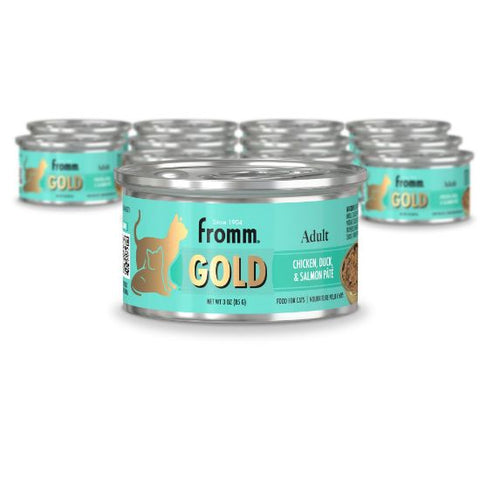Fromm Gold Adult Chicken, Duck, & Salmon Pâté Wet Cat Food 3oz