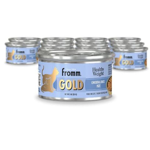 Fromm Gold Healthy Weight Chicken & Duck Pâté Wet Cat Food 3oz