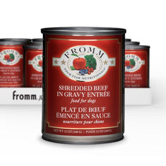 Four-Star Shredded Beef in Gravy Entrée Wet Dog Food 13oz