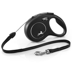 Flexi Classic Cord Medium 5m Up to 20kg Black