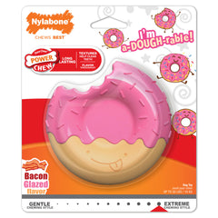 Nylabone Power Chew Donut Bacon Glazed Medium / Wolf