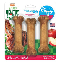 Nylabone Healthy Edibles Puppy Lamb & Apple 3 Pack