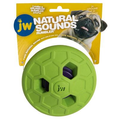 JW Natural Sounds Rumbler Dog Toy