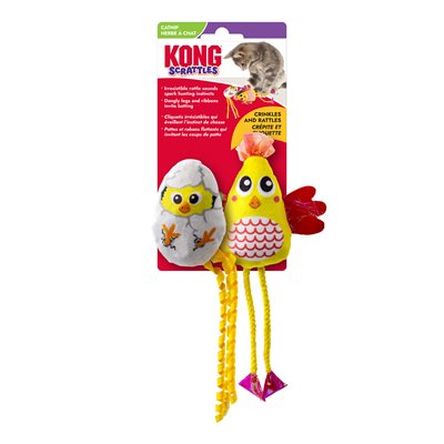 Kong for Cats Scrattles Chicken 2-Pack