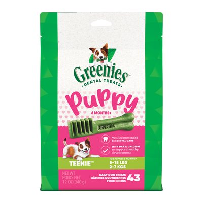 Greenies Puppy Teenie Dental Treats 43 Count 12oz