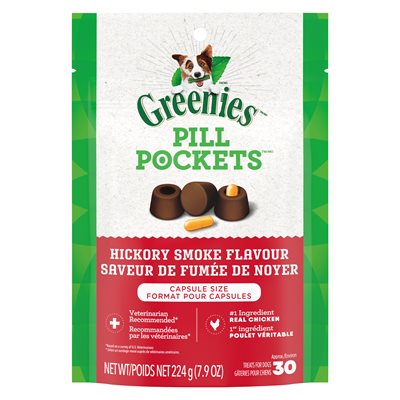 Greenies Pill Pockets Dog Hickory Smoke 7.9oz Capsule