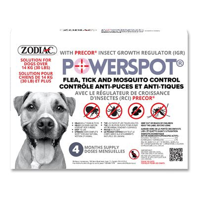 Zodiac Power Spot on Dogs Large Breed 30lbs +