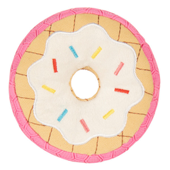 GoDog Tough N Texture Vanilla Donut Dog Toy