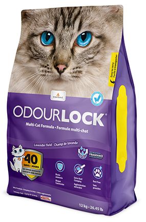 Odourlock Ultra Premium Lavender Clumping Litter Cat 12kg