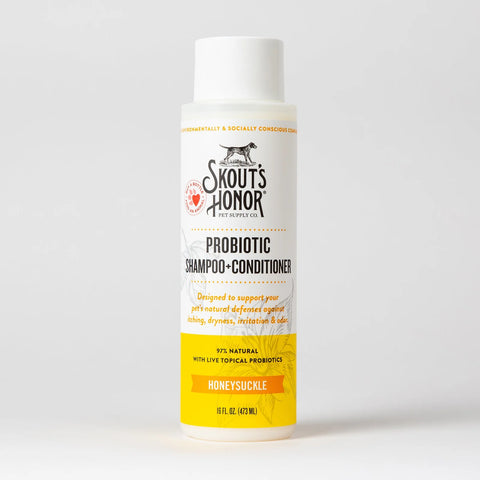 Skout's Honor Probiotic  Shampoo & Conditioner - Honeysuckle 16oz