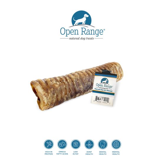 Open Range Beef Trachea Dog 6in