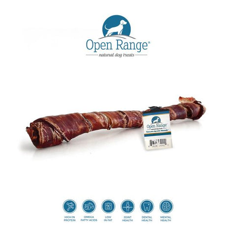 Open Range Cheek Stick with Esophagus Dog 8-10in