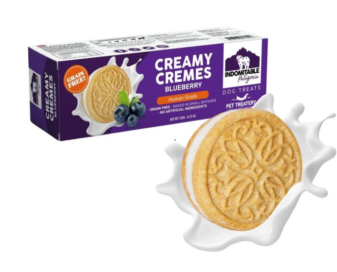 Granville Indomitable Patagonia Grain Free Human Grade Creamy Cremes Treats Blueberry Dog 120g