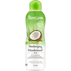 Tropiclean Aloe & Coconut Deodorizing Pet Shampoo, Naturally Derived Ingredients 20oz