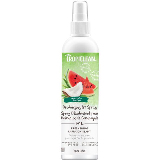 Tropiclean Watermelon Deodorizing Pet Spray, Naturally Derived Ingredients 8oz