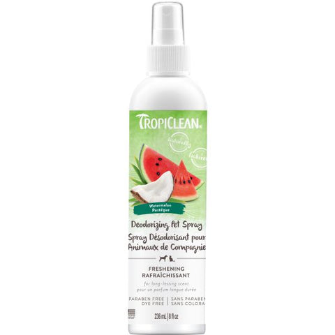Tropiclean Watermelon Deodorizing Pet Spray, Naturally Derived Ingredients 8oz