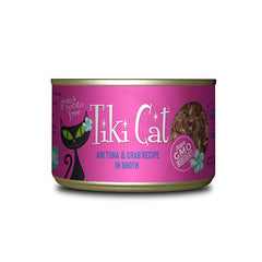 Tiki Cat Ahi Tuna with Crab Recipe in Broth Wet Cat Food 6oz