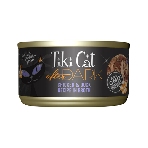 Tiki Cat After Dark Chicken & Duck Recipe in Broth Wet Cat Food  2.8 oz