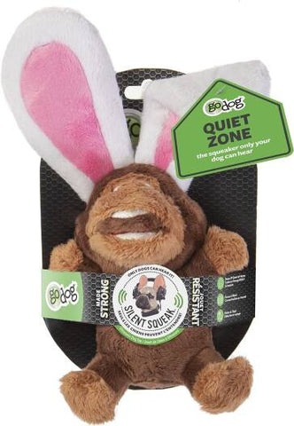 GoDog Silent Sqeak Flips Duck Bear Small Toy Dog