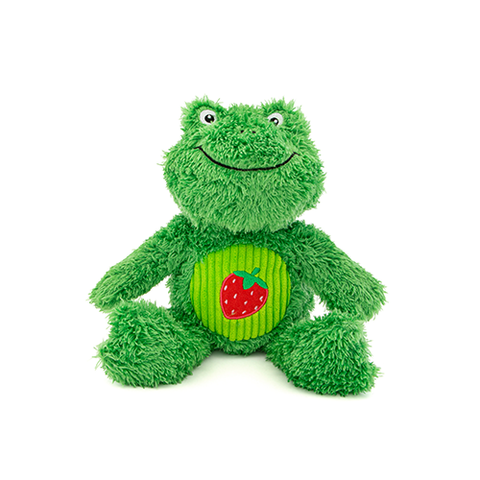 Guru Soft Scents Frog Medium Dog Toy - Strawberry Scent