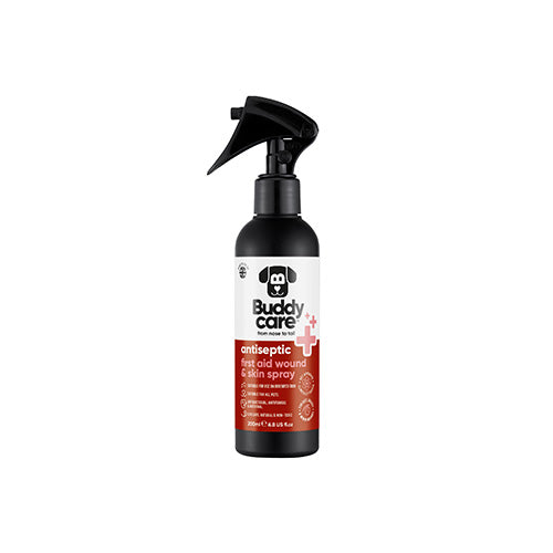 Buddycare Antiseptic First Aid Wound & Skin Spray Suitable for All Pets 6.76 fl oz