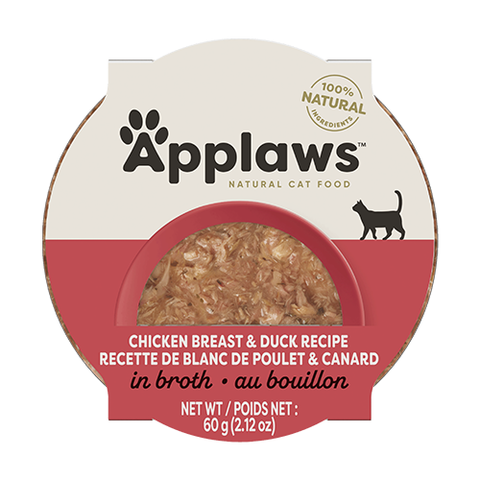 Applaws Chicken Breast & Duck Recipe in Broth Wet Cat Food 60gm