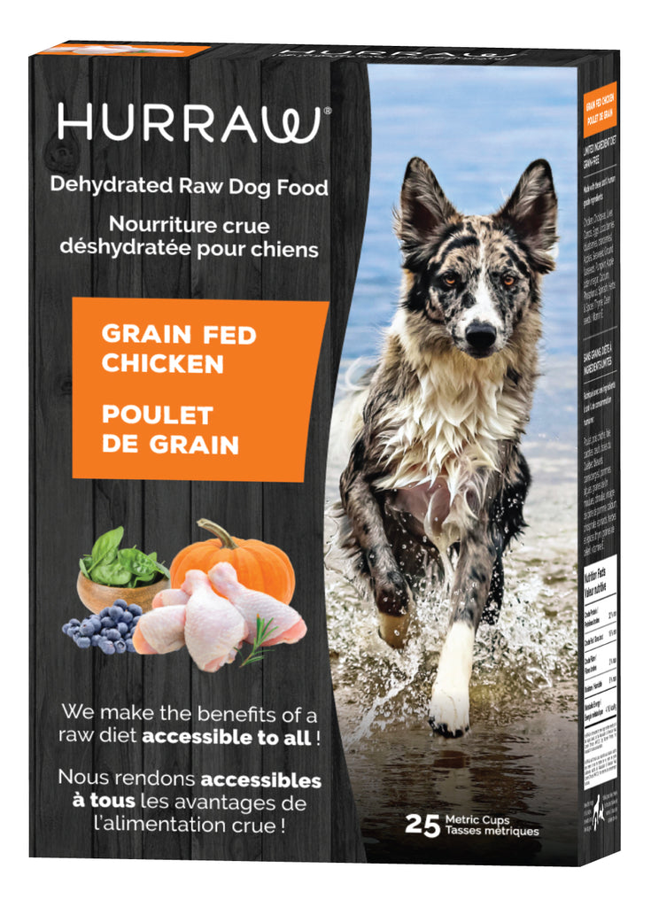 Hurraw Dehydrated Raw Dog Food - Grain Fed Chicken