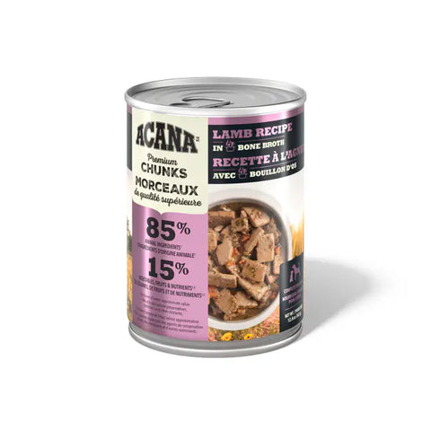 Acana Premium Chunks, Lamb Recipe in Bone Broth 363g