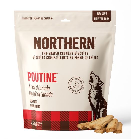 Northern Pet Poutine Fry-Shaped Crunchy Biscuits Dog 450g