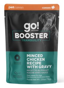 Go Booster Tranquility Minced Chicken With Gravy Meal Topper Dog 2.8oz