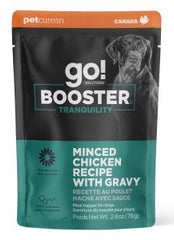 Go Booster Tranquility Minced Chicken With Gravy Meal Topper Dog 2.8oz