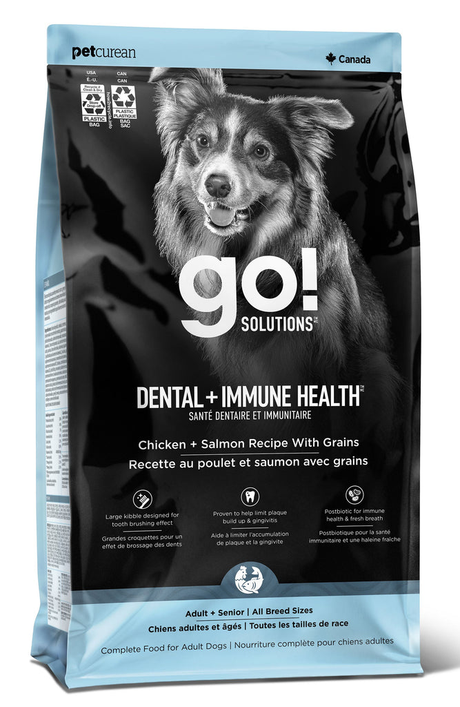 Go Dental + Immune Health Chicken + Salmon Recipe With Grains Dog 4lb