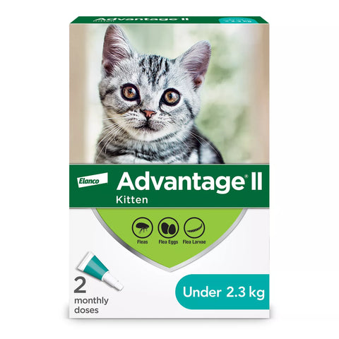 Advantage II Kitten Once-A-Month Topical Flea Treatment - Under 2.3 kg